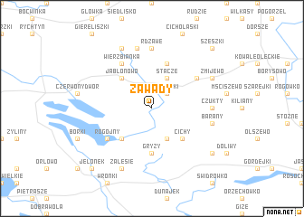 map of Zawady