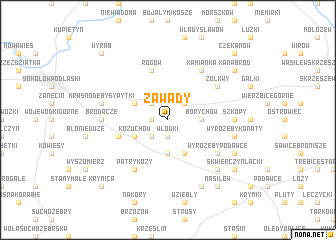 map of Zawady