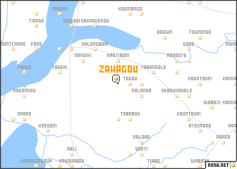 map of Zawagou