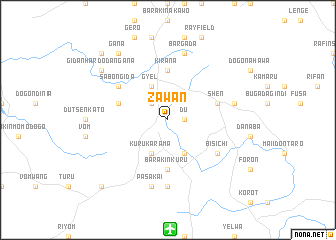 map of Zawan