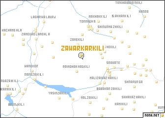 map of Zawar Kar Kili