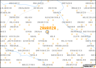 map of Zawarża