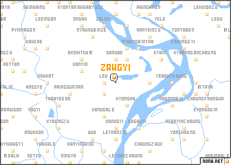 map of Zawgyi