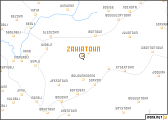 map of Za Wia Town