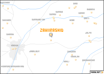 map of Zawi-i-Rashīd