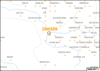 map of Zawisna