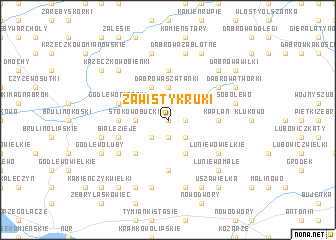 map of Zawisty Kruki