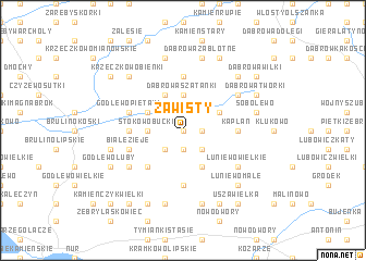 map of Zawisty