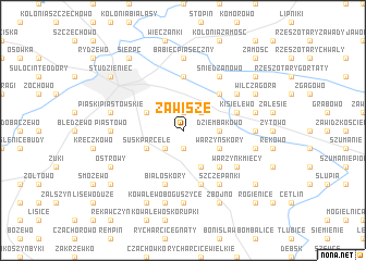 map of Zawisze