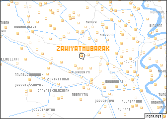 map of Zāwiyat Mubārak