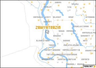 map of Zāwiyat Razīn