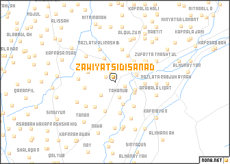 map of Zāwiyat Sīdī Sanad