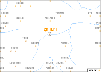 map of Zawlpi