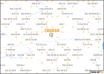 map of Zawoda