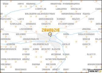 map of Zawodzie