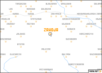 map of Zawoja