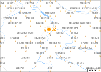 map of Zawóz