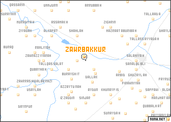 map of Zawr Bakkūr