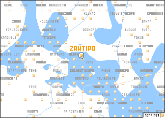 map of Zawtipo