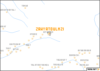 map of Zawyat Oulmzi