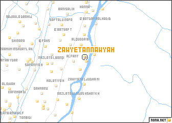 map of Zāwyet an Nāwyah