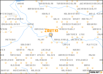 map of Zawyki