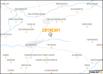 map of Zayachiy