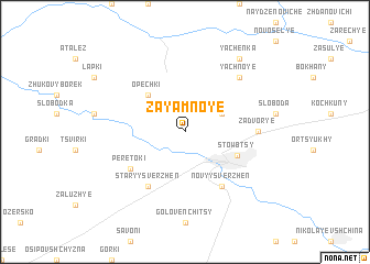 map of Zayamnoye