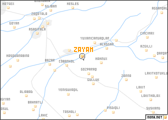 map of Zǝyǝm