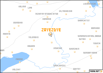 map of Zayezdʼye