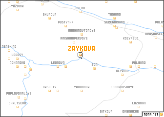 map of Zaykova