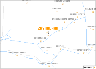 map of Zayn ‘Alwān