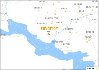 map of Zaynīyāt