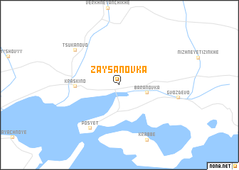 map of Zaysanovka
