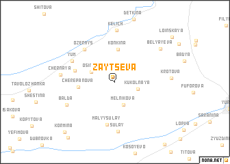 map of Zaytseva