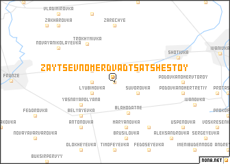 map of Zaytsev Nomer Dvadtsatʼ Shestoy