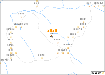map of Zaza