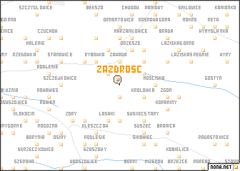 map of Zazdrość