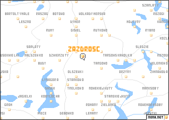 map of Zazdrość