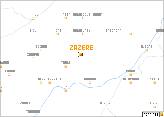 map of Zazéré