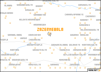 map of Zāzerm-e Bālā