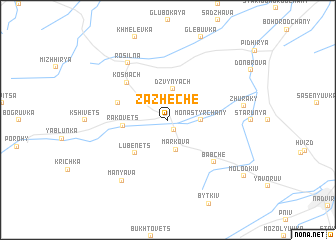 map of Zazheche