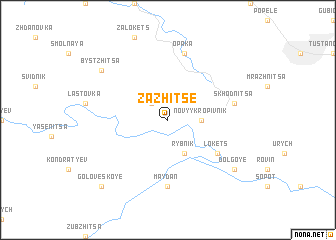 map of Zazhitse