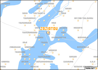 map of Zaziatou