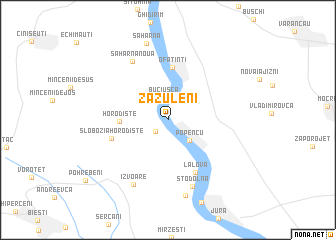 map of Zăzuleni
