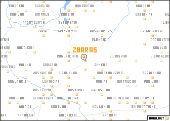 map of Zbaras