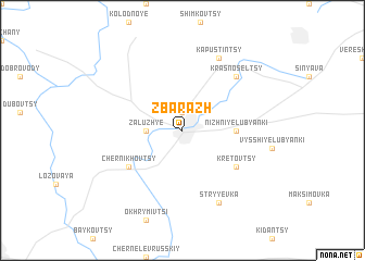 map of Zbarazh