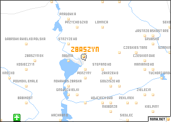 map of Zbąszyń