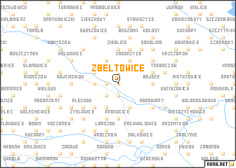 map of Zbeltowice