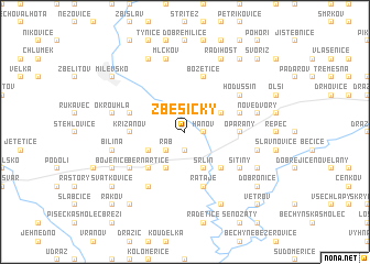 map of Zběšičky